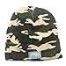 VANCIC Ultra Bright 5 LED Hands Free Unisex Lighted Beanie Cap/Hat Power Stocking - 12000MCD of Flashlight for Outdoors Sports, Camping, Grilling, Jogging, Fishing, Handyman Working (Camouflage)
