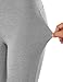 Lock and Love WB961 Womens Slim-Fit Bootleg Yoga Pants M Heather_Grey