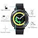 OMOTON [3 Pack] Screen Protector for Samsung Galaxy Watch 4 Classic 42mm, Galaxy Watch 42mm, Galaxy Watch 3 41mm, - Tempered Glass/Bubble Free/Scratch Resistant