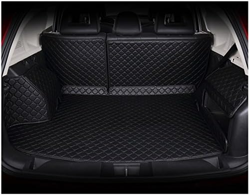 Ya hee Waterproof Custom Fit Full Covered Trunk Mats Cargo Liners Leather Boots Liner Pet Mats for Jeep Renegade (Black)
