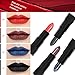 Halloween Black Lipstick, ETEREAUTY Pigmented Matt Lipstick for Theme Parties and Cosplay 4 colors