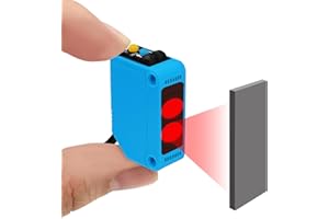 AURTRR Micro Photoelectric Sensor Switch NPN NO+NC,DC10-30V,Distance:80cm/31.52'', AE3Z-D61,Reflective photovoltaic Sensor,Garage Parking sensors,Infrared,Beam mini Small