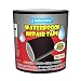 BROADPACK Rubberized Waterproof Repair Tape, Stop Leakage Seal Tape, Permanent Strong Adhesive Rescue Tape, UV Resistant, Environmentally Friendly, VOC-Free, (4 inch x 5 feet Black)