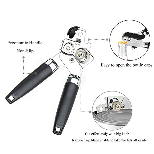 5 Opener+Stainless+Heavy+duty+Tool+Manual+Ergonomic+Handle+Effortless