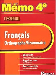 Français, orthographe, grammaire