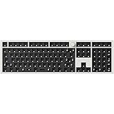 Keychron Q6 Max QMK/VIA Wireless Custom Mechanical Keyboard Barebone Knob Version, Full-Metal Hot-Swappable RGB Backlight 2.4 GHz/Bluetooth/Type-C Wired Gaming Keyboard for Mac/Windows/Linux - White