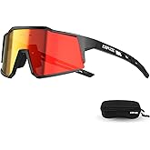 KAPVOE Polarized Glasses With 1 Lens Or 4 Lens UV Protection for Women Men Cycling Sunglasses Tr90 Frame Sports Bike K9022