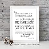 Clark Griswold's Epic Speech - National Lampoon's Christmas Vacation Movie Quote - Unframed 11x14 Art Print - Great Holiday Gift