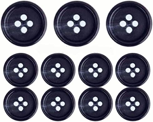 Navy Blue, Premium Suit Buttons Set- 11 Pieces