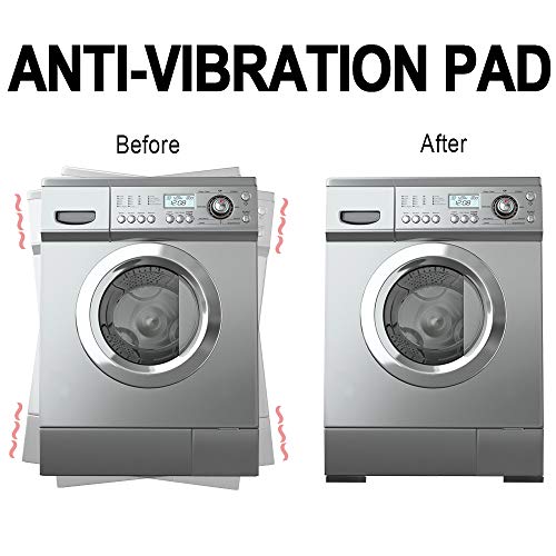10 Pack AntiVibration Washer Mat, Shock Absorbing Washer Pads, Non