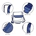 BAGAIL Clear Purse NFL &PGA Approved Cross-Body Shoulder Messenger Bag w Adjustable Strap (royal, 8x8x3)