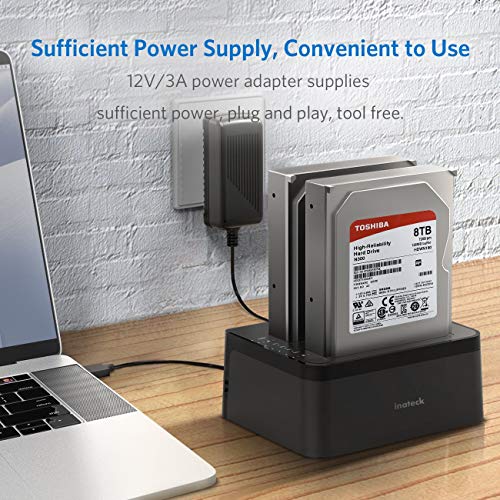 Inateck Type C SATA Hard Drive Docking Station, USB 3.0 SSD Docking
