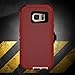 Galaxy S7 Case, ToughBox®  [Armor Series] [Shock Proof] [Red | White] for Samsung Galaxy S7 Case [Built in Screen Protector] [With Holster & Belt Clip] [Fits OtterBox Defender Series Belt Clip]