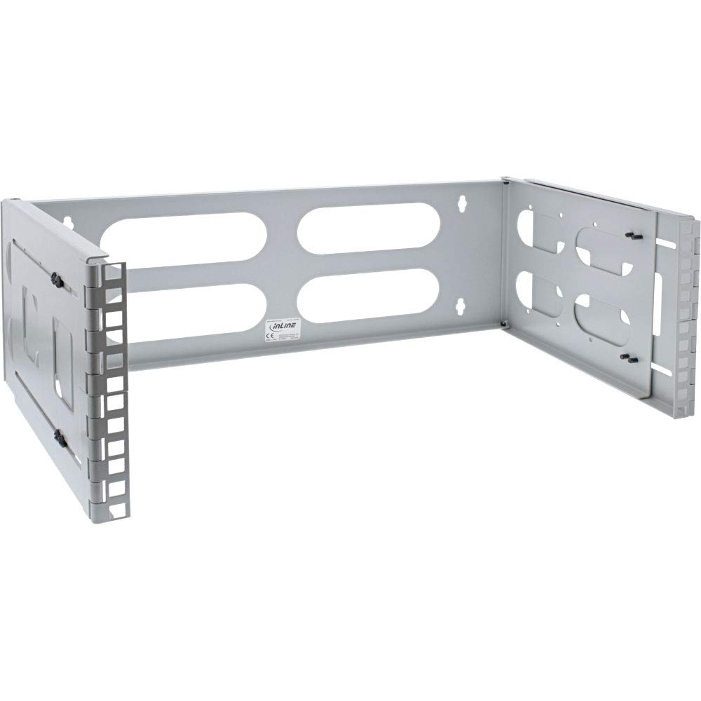 InLine 19" Wall Mounted Rack 4U 24-40cm Depth Grey