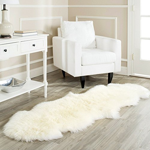 WaySoft Genuine New Zealand Sheepskin Rug, Luxuxry Fur Rug for Bedroom