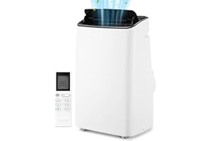 Takywep 14,000BTU Portable Air Conditioner, Portable AC Unit with Remote Control, Energy-Efficient Cooling for 750 Sq.ft Spaces, 3-In-1 Cool, Fan, Dehumidify Modes, Sleep Mode, Portable AC for Room