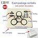 CZYY brand 2017 DIY assembled Non-3D printed Spinner Fidget CUSTOMS DIRT RESISTANT Smooth Surface durable no easy burn EDC ADHD Focus Toy Ultra Durable Speed Bearing long time (Gift Wrapping Black)