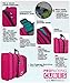 PRO Packing Cubes Travel Toiletry Bag - Packs Flat To Save Space - Waterproof Hanging Toiletries Kit For Men and Women - Pink-Aqua