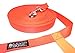 Leash Boss Long Trainer - 1 Inch Nylon Long Dog Training Leash with Storage Strap (50 Ft, Orange)