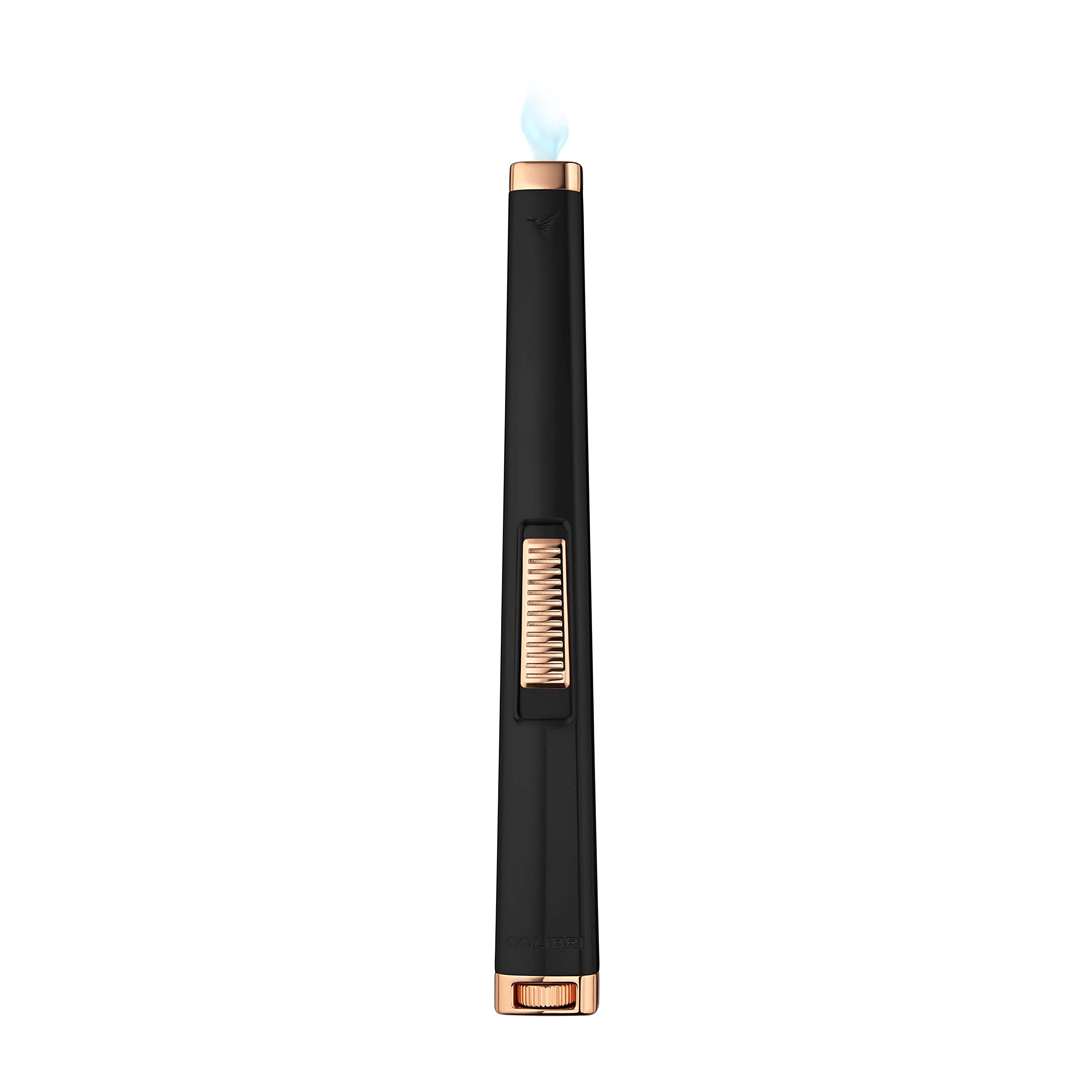 Colibri Aura Jet -flame Candle Lighter | Luxury Finish, Metal Construction | Long Shape, Extended Reach | Flat Wide Flame | Windproof | Butane Refillable (Butane Not Included) | Beautiful Giftbox