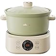 Bear Electric Clay Pot DSG-D30S1, Fast Stew Pot for Casserole Rice & Porridge, Chinese Soup Maker, 3L