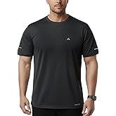 GearGlacier Ultra Soft Bamboo Viscose T-Shirts Coolmax Cooling Lightweight Workout Mositure Wicking Casual Crew Neck Tee(3XL Storm Gray)