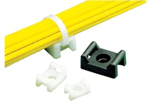 Panduit TM3S8-C Cable Tie Mount, Screw Applied, #8 Screw Mounting Method, 0.32" Counterbore Diameter, 0.37" Height, 0.61" Wid