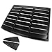For Mustang GT 2DR 2005-2014 Coupe Black Side Vent+Rear Window Scoop Louver Cover 2006 07 08 09 10 11 12 13 14