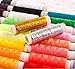 Generic Bluecell 39 Assorted Color 200 Yards Per Unit Polyester Sewing Thread Spool Set + Bluecell LCD Cleaner Stylus