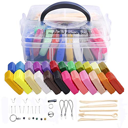 Polymer Clay Set 24 Colors Oven Bake Polymer Clay DIY Air Dry Clay