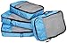 Amazon Basics 4 Piece Packing Travel Organizer Cubes Set - 2 Medium and 2 Large