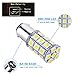 4 X BA15D 5050 27-SMD LED Super White Car Marine Boat RV Camper Light 1142 1076