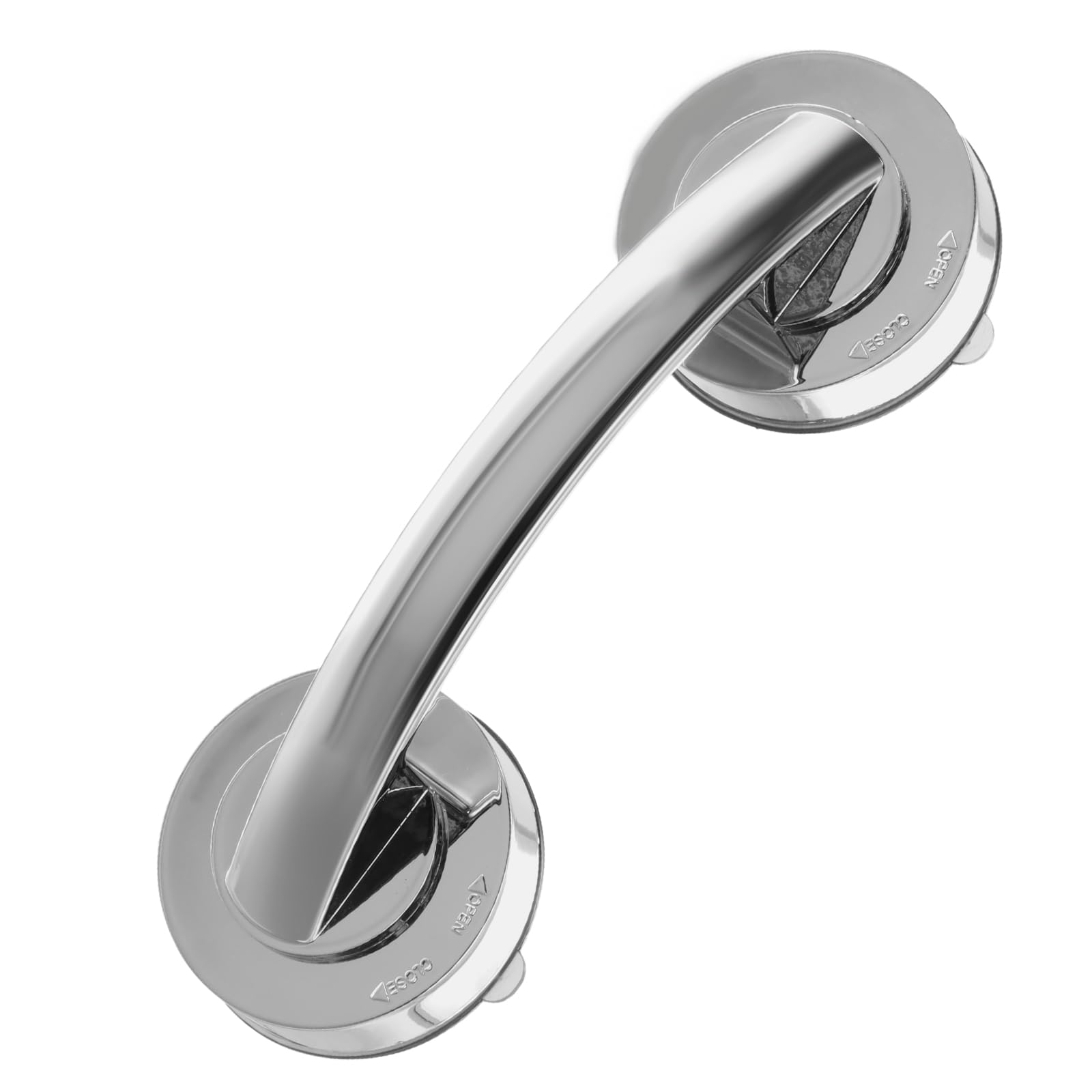 1Pcs Cup Wall Handrail, Suction Cup Door Handle, Suction Grab Bars for Shower, Push Pull Armrest for Bathroom, Refrigerator Drawer Bathroom Suction (Silver)