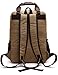 Aidonger Canvas School Bag Laptop Backpack Travel Rucksack (Khaki)