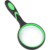 Celosia Handheld Magnifying Glass for Seniors &amp; Kids 75mm, 10X | Lightweight handheld design, portable for kids outdoor nature exploration and insect observation