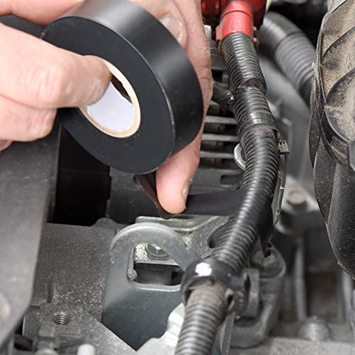 image for Gaffer Power Black Electrical Tape - Black Vinyl Electric Tape (10 Pac