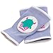 Ah Goo Baby Kneekers Baby Knee Pads for Crawling, Unisex, Little Monster Periwinkle Pattern, for Chunky Legs