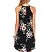 vanberfia Women's Sleeveless Casual O Neck Loose Mini Dress