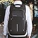 KAKA Laptop Backpack Night Light Reflective Water Resistant and Durable Bag Anti Theft Backpack Shoulders Backpacks for 15.6-inch Laptop in Business School Travel for Men and Women-Black