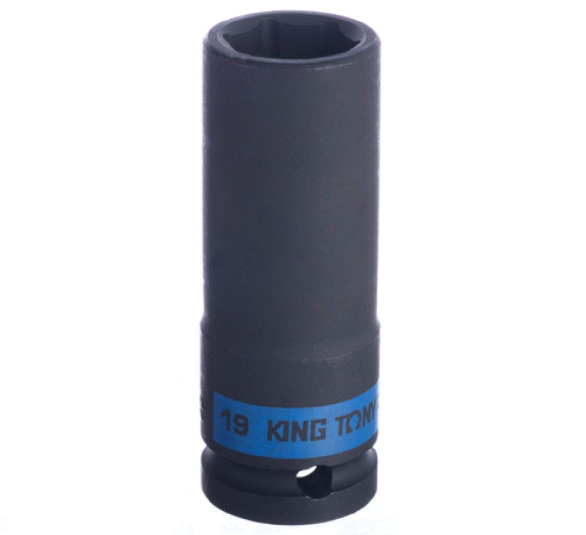 KING TONY 443519M Socket De Impacto Long 1/2" L:80mm 19mm for DIYers & Professionals, Designed for Repair and Installation tasks, 80mm, 19mm