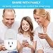 WiFi Smart Plug Alexa Google Outlet Night Light 2 Pack