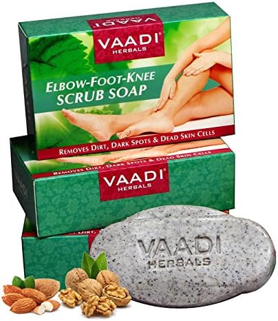 Vaadi Herbals Value Pack Of 3 Elbow-Foot Knee Scrub Soaps (75gmx3)