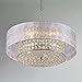 Saint Mossi 4-Lights Modern Pendant Light Fixtures,Crystal Pendant Light Modern Chandelier Light Crystal Chandelier for Bedroom,Living Room,Dining Room,H6 x D20,Chain Adjustable