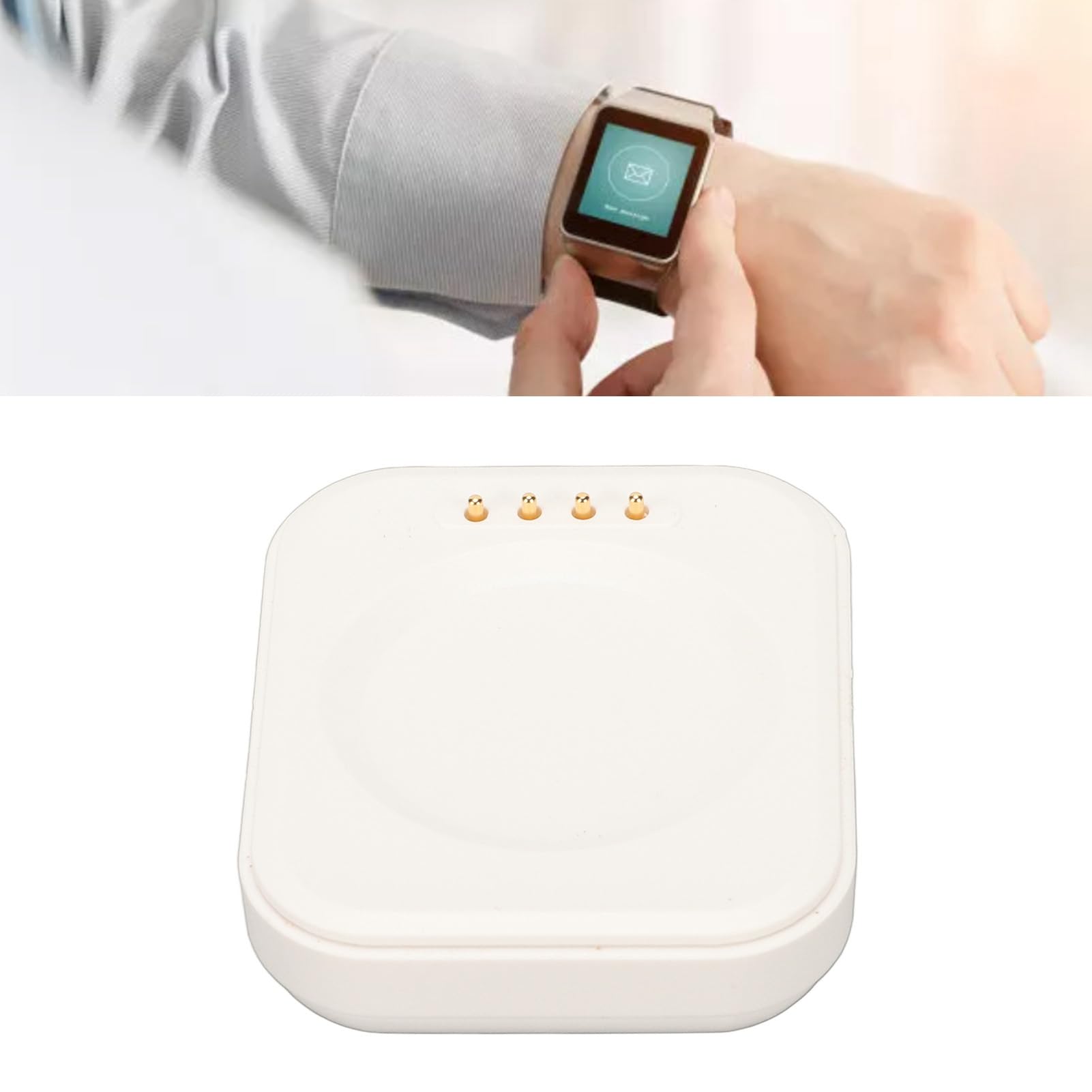 Wireless Charger for OPPO Watch 2 42mm 2 46mm 3 3pro, USB Magnetic Charging Station with 3.3ft Cable, Replacement USB Charger Cable Cord Dock, Safe and Fast Charging (White)