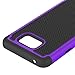 Note 5 Case, LK [Drop Protection] [Shock-Absorption] Hybrid Dual Layer Armor Defender Protective Case Cover for Samsung Galaxy Note 5 (Purple)