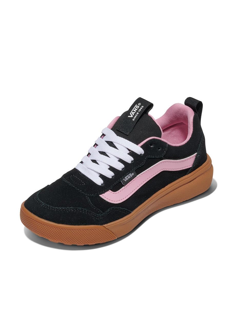 Vans Women's Range EXP Shoe | Athletic Fashion Sneakers for Walking, Hiking & Everyday Wear, Gum Pop Black/Pink Dawn, 5 Image