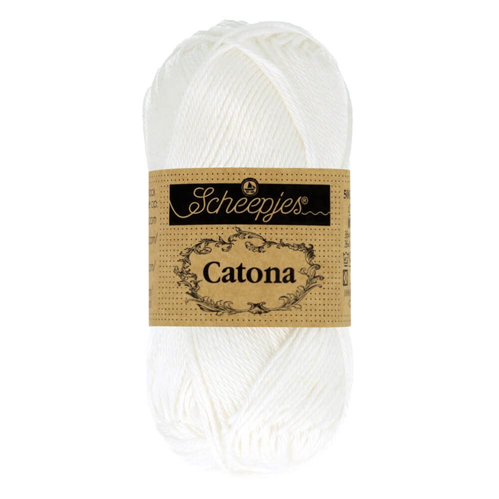 Scheepjes - Scheepjes Catona 106 Snow White Yarn - 10x50g — image 1