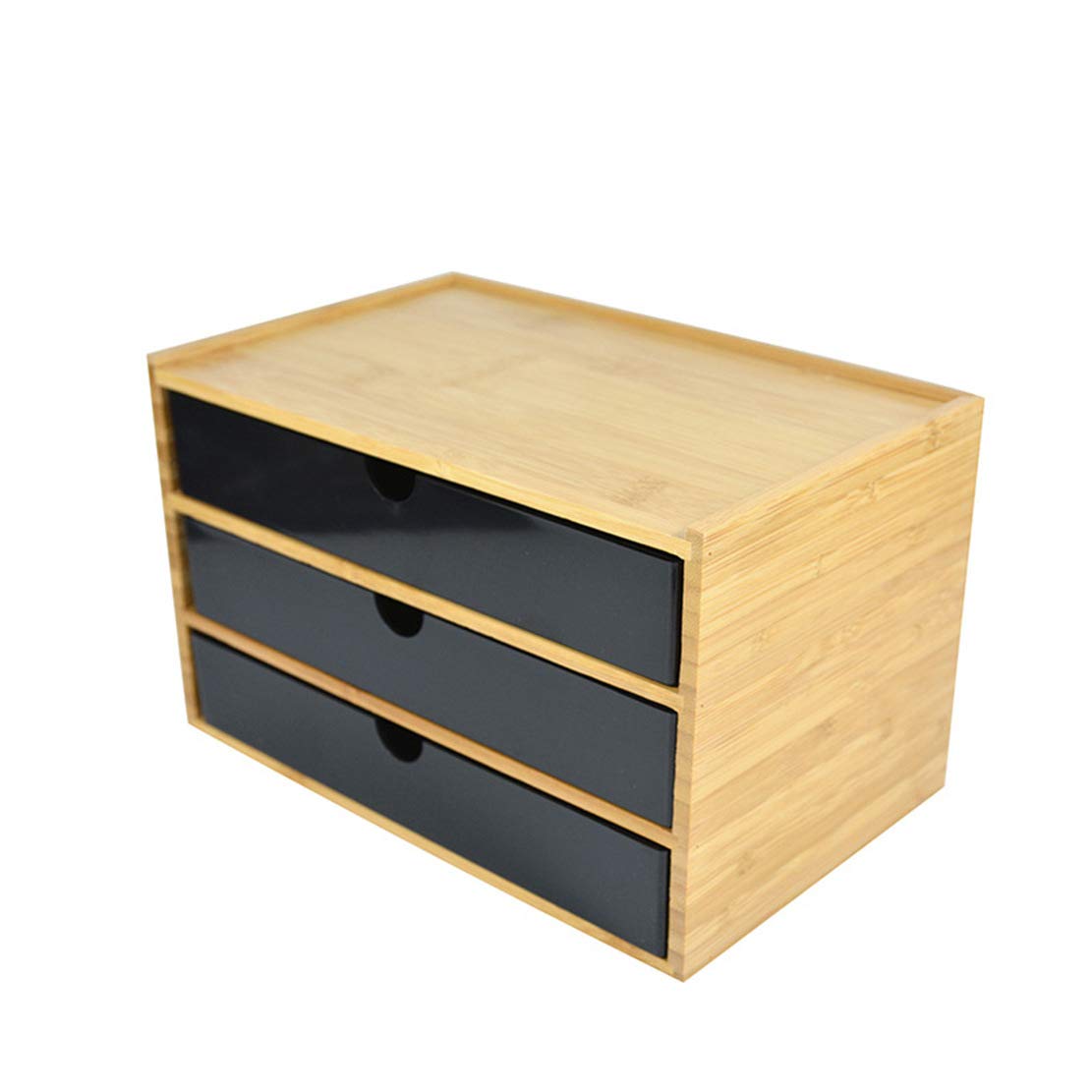 Desktop Storage Box 3 Drawer File Cabinet, Stationary Storage Unit, Office Supplies Drawer | Eco-Friendly Makeup Holder | Desk Tidy,D25 X W16 X H15.5cm