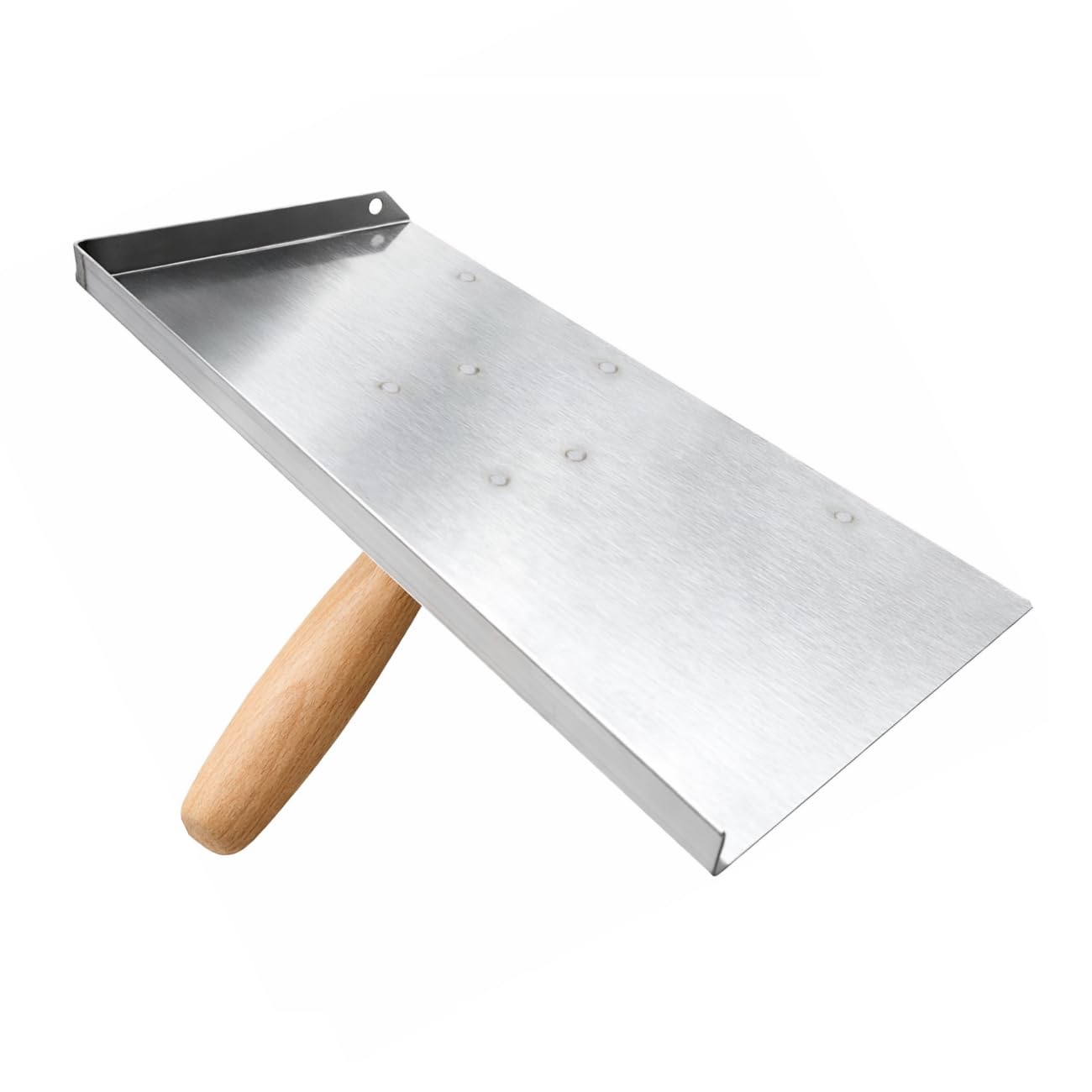 Stainless Steel Pointing Brickwork Hawk with Wooden Handle, Pointing, Bricklaying, Hawk, Jointing, Support, Stand, DIY (S1610)