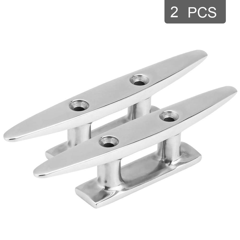 4" Marine Boat Dock Cleats, Stainless Steel Boat Mooring Dock Cleat